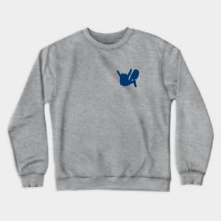 Small LA Rocks Silhouette, Blue Crewneck Sweatshirt